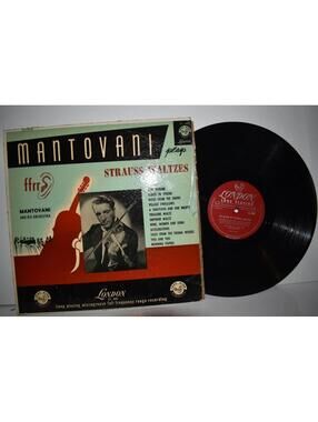 Vintage Vinyl Strauss Waltzes Mantovani And His Orchestra 1952 LP Mono LL 685
